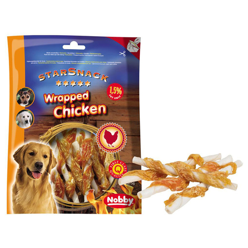 Nobby Starsnack Wrapped Chicken 375 g