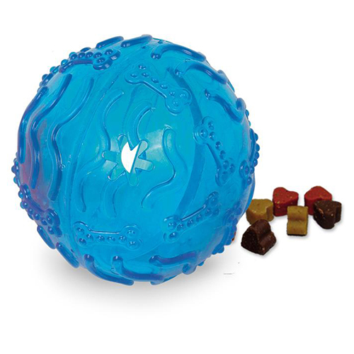 Nobby TPR Snackball Labyrinth blau, Durchmesser: 10 cm