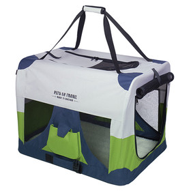 Abbildung Nobby Transportbox Traveller Fashion grau/blau/grn fr Katzen