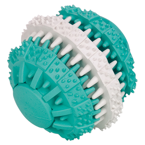 Nobby Vollgummi Ball Dental Fun zweifarbig