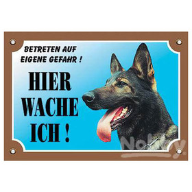 Abbildung Nobby Warntafel Deutscher Schferhund dunkel, seitlich