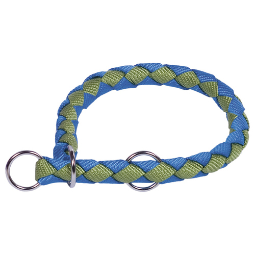 Nobby Wrger Corda: Zugstopp-Halsband fr Hunde | Grn/Hellblau