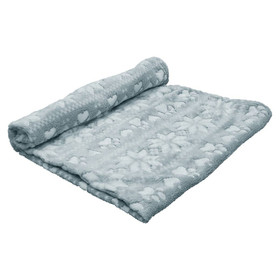 Abbildung Nobby Xmas Fleece Plaid Flokon grau