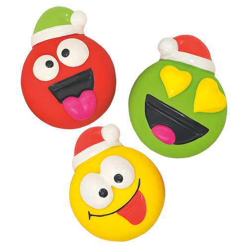 Nobby Xmas Hundespielzeug Smiley aus Latex