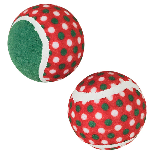 weitere Abbildung Nobby Xmas Hundespielzeug Tennisball 2er Set