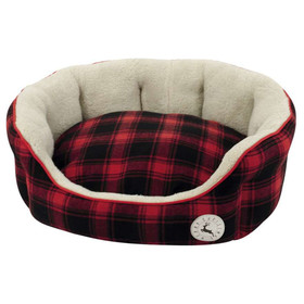 Abbildung Nobby Xmas Komfort-Bett Checker rot fr Hunde