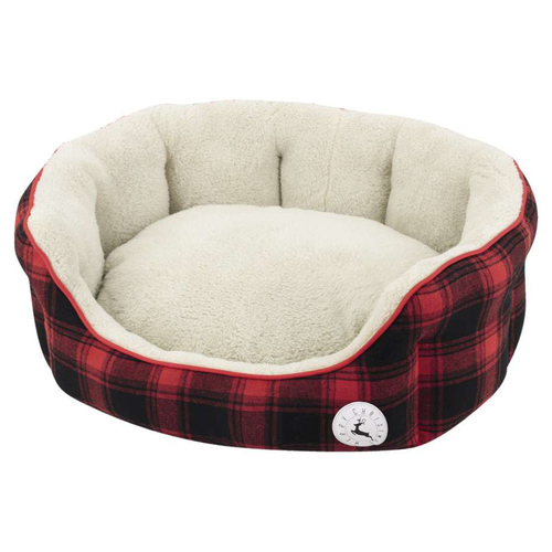 weitere Abbildung Nobby Xmas Komfort-Bett Checker rot fr Hunde