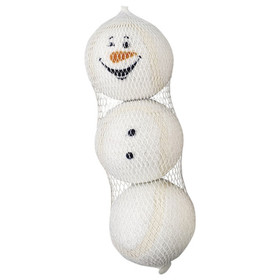 Nobby Xmas Tennisb&auml;lle Schneemann 3er Netz