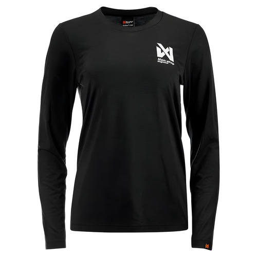 Non-stop dogwear Damen Drirelease Wool Longsleeve T-Shirt schwarz, Größe: L