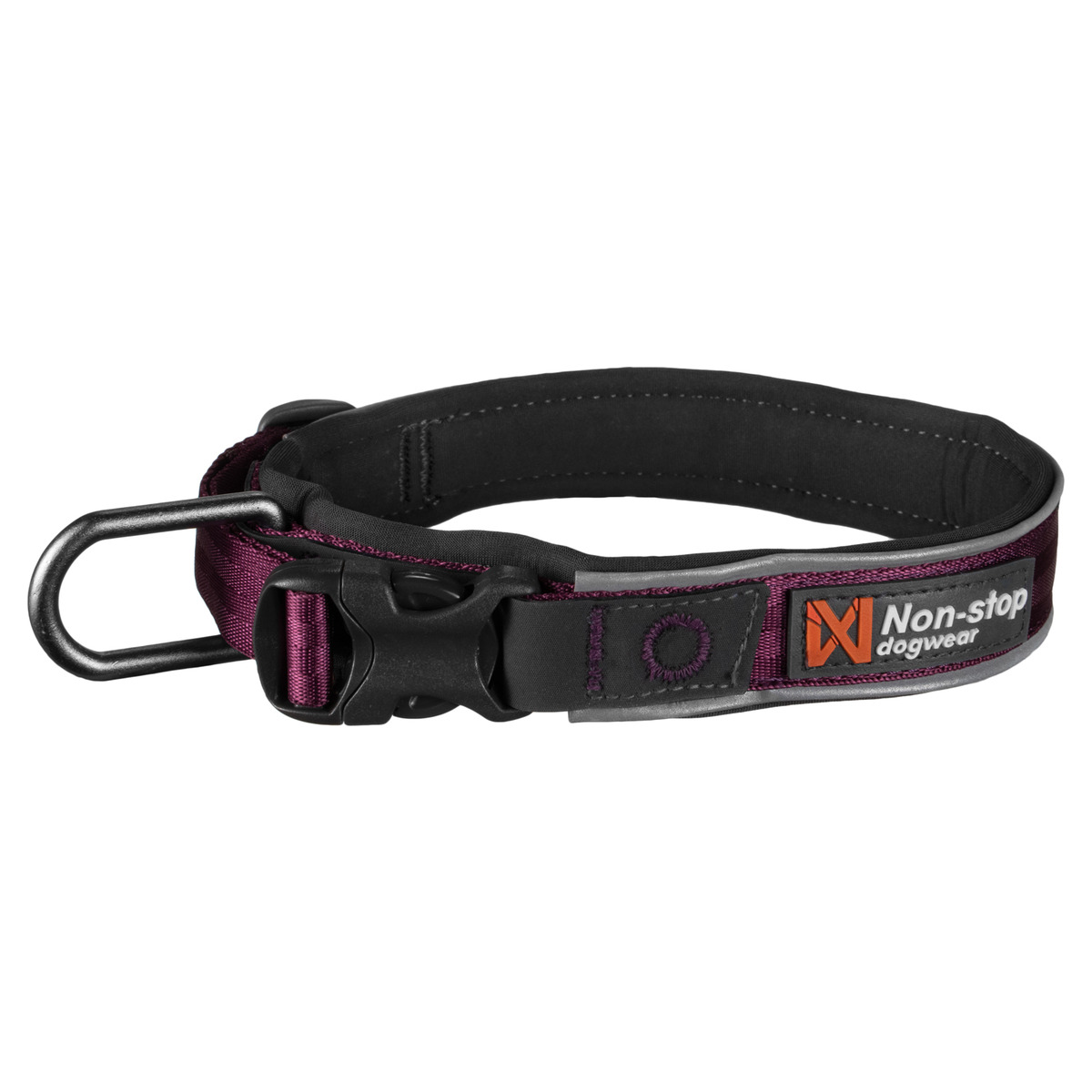 Non-stop dogwear Roam Collar lila | Reflektierendes Hundehalsband
