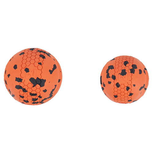 Non-stop dogwear Hundespielzeug Ball orange/schwarz, Durchmesser: 6 cm