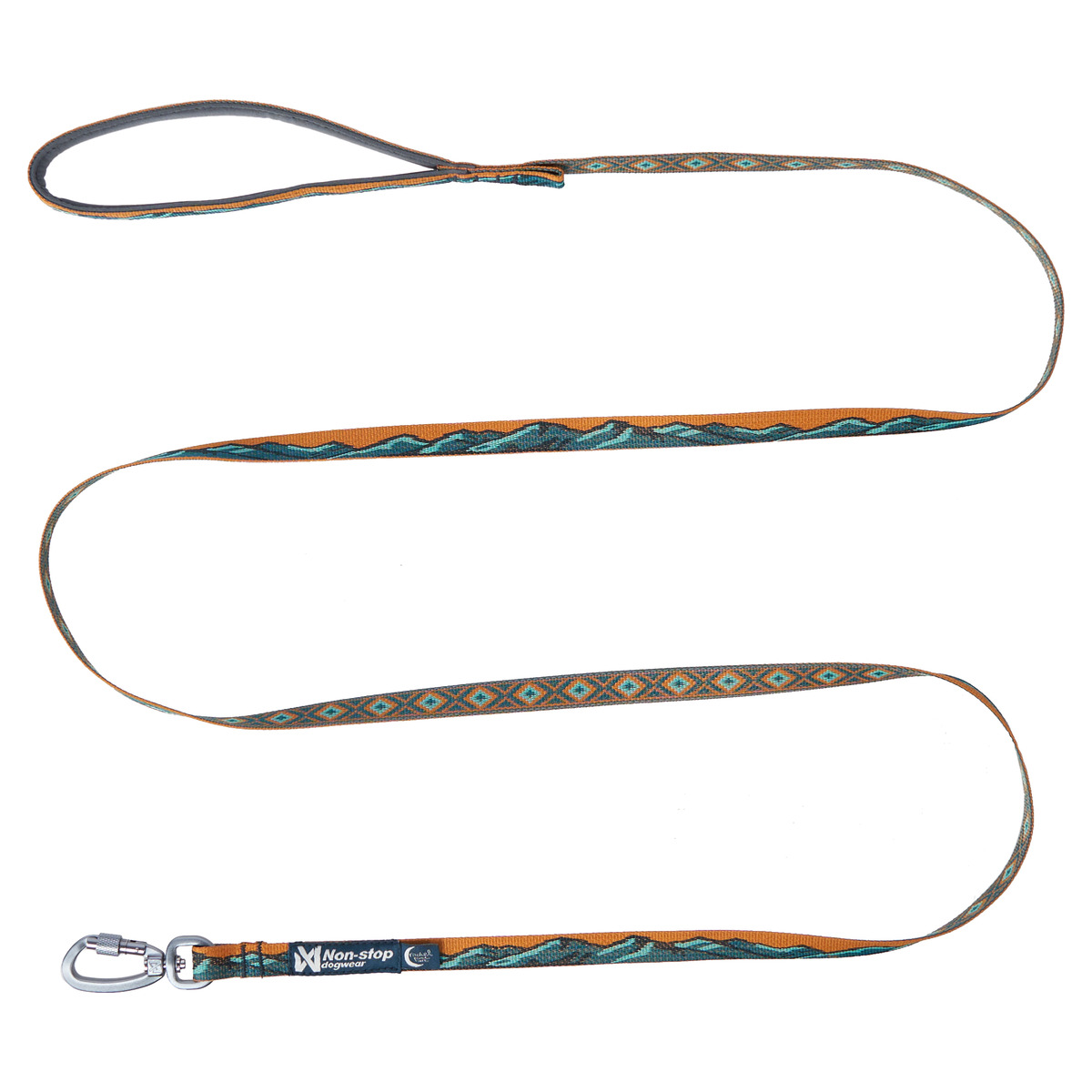 Non-Stop Dogwear Trekking-Leine – 2,8 M, 8 Mm, Orange, Mit Schraubkarabiner Für Sichere Spaziergänge