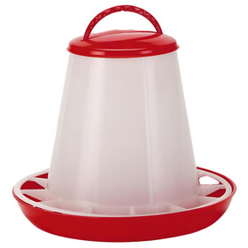 Abbildung OLBA Futtersilo mit Deckel rot/transparent