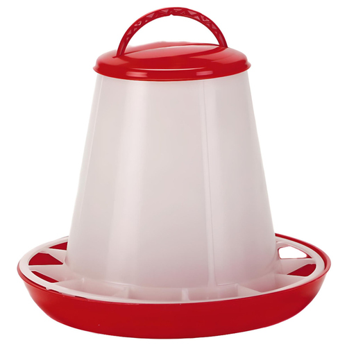 OLBA Futtersilo mit Deckel rot/transparent