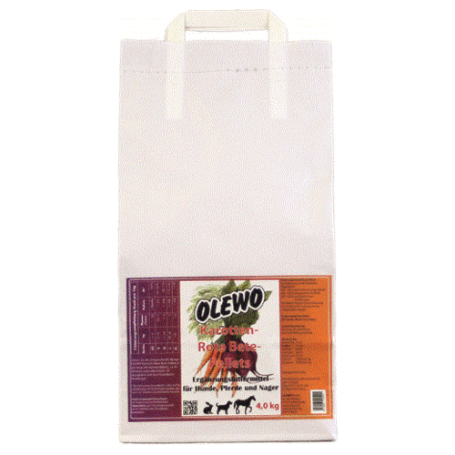 OLEWO Karotten-Rote Bete-Pellets 4 kg für Nager