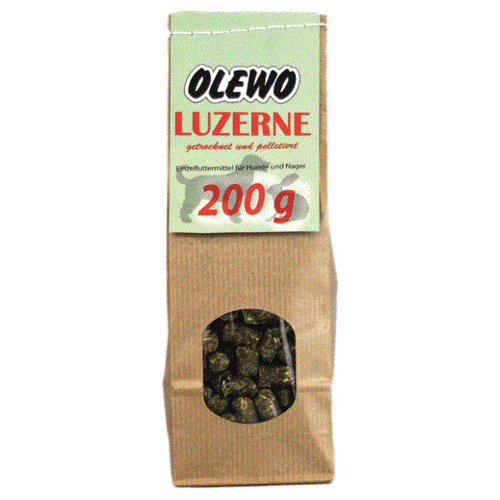 OLEWO Luzerne-Pellets 200 g für Hunde