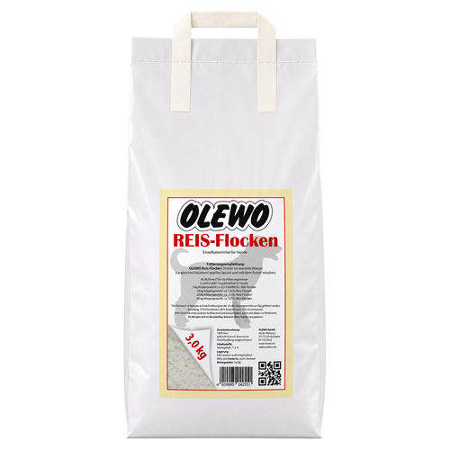 OLEWO Reis-Flocken 3 kg für Hunde