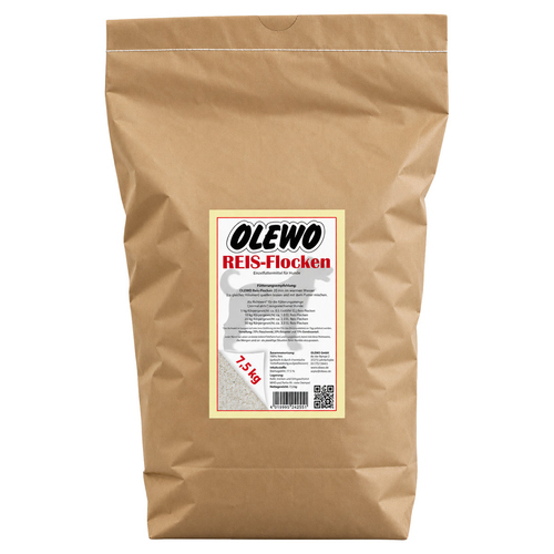 OLEWO Reis-Flocken 7,5 kg für Hunde