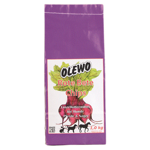 OLEWO Rote Bete-Chips 1 kg für Hunde