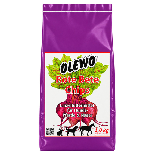 OLEWO Rote Bete-Chips 1 kg für Hunde