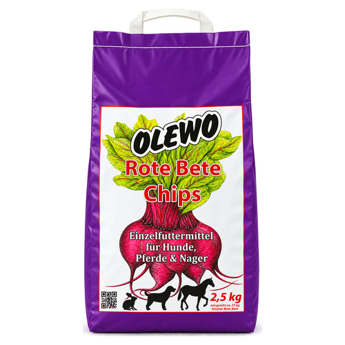 OLEWO Rote Bete-Chips 2,5 kg für Hunde