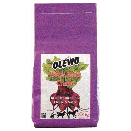 OLEWO Rote Bete-Chips 7,5 kg für Hunde