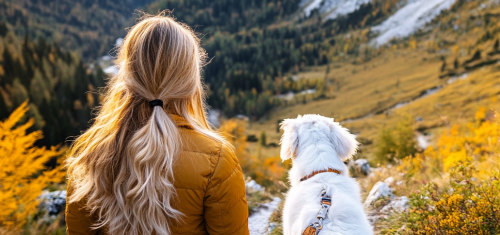 Outdoor-Reisen und aktiv unterwegs mit Hunden zum Frühlingsbeginn
