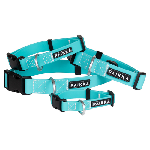 PAIKKA Hundehalsband "Glow Collar" aqua