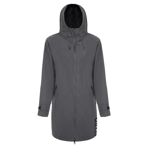 PAIKKA Regenmantel für Zweibeiner reflektierend Damen "Human Visibility Raincoat“ dark