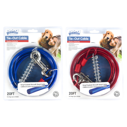 Pawise Hundeleine Tie Out Heavy Duty Cable