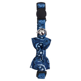 Abbildung Pawise Katzenhalsband mit Schleife blau