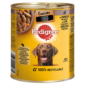 Abbildung Pedigree Cuisine in Sauce Kaninchen & Karotten 800 g - 12 Stck