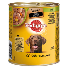 Abbildung Pedigree Cuisine in Sauce Lamm, Nudeln & Karotten 800 g - 12 Stck