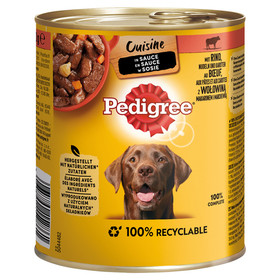 Abbildung Pedigree Cuisine in Sauce Rind, Nudeln & Karotten 800 g - 12 Stck