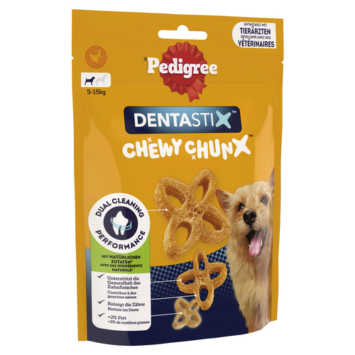 Pedigree DENTASTIX&trade; CHEWY CHUNX&trade; Mini mit Huhn 60 g - 5 Stück
