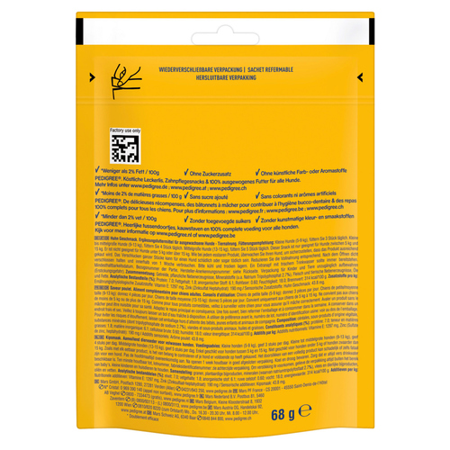 weitere Abbildung Pedigree DENTASTIX CHEWY CHUNX Mini mit Huhn 60 g - 5 Stck