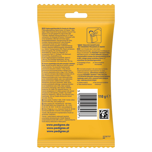 weitere Abbildung Pedigree DENTASTIX fr kleine Hunde 110 g - 10 Stck