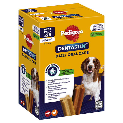 Pedigree DENTASTIX&trade; für mittelgroße Hunde 4x 28 Stück