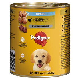 Abbildung Pedigree Junior Geflgel & Reis Pastete 800 g - 12 Stck