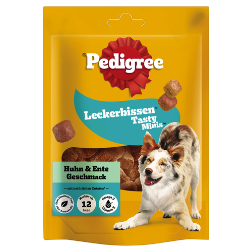 Pedigree Leckerbissen Tasty Minis mit Huhn- und Entengeschmack 130 g - 6 Stück