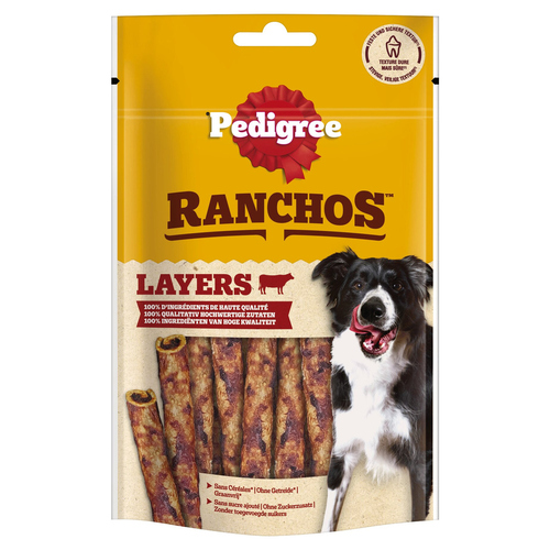 Pedigree RANCHOS&trade; Layers mit Rind 60 g - 8 Stück
