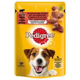 Abbildung Pedigree Rind- & Lebermischung in Gelee 100 g - 24 Stck