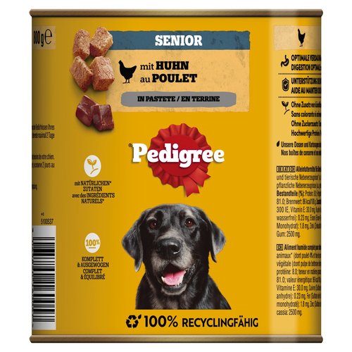 weitere Abbildung Pedigree Senior Huhn Pastete 800 g - 12 Stck