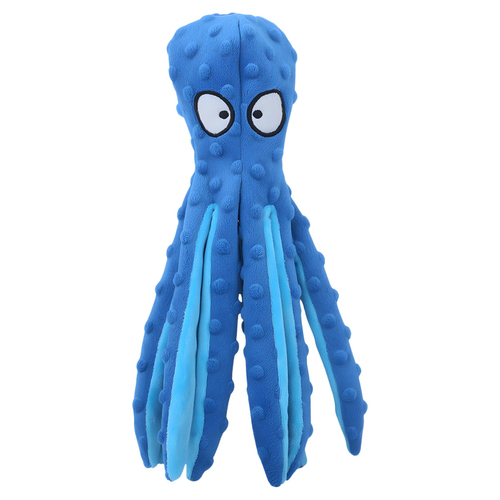 Pettimania Hundespielzeug Krake aus Plüsch blau
