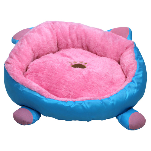 weitere Abbildung Pettimania Katzenbett mit Ohren rosa/blau