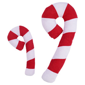 Abbildung Pettimania Weihnachtsspielzeug Zuckerstange wei-rot aus Plsch