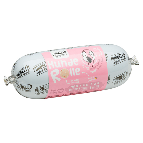 PurBello HundeRolle Pute mit Brokkoli & Kartoffeln 200 g