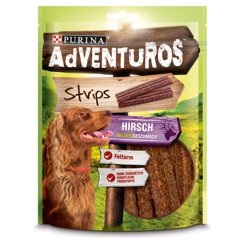Purina Adventuros Strips Hirsch 90 g