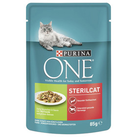 Abbildung Purina ONE Sterilcat mit Truthahn & grne Bohnen 85 g