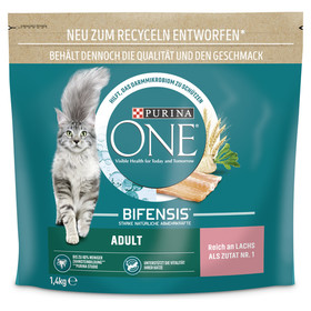 Abbildung Purina One Bifensis Adult reich an Lachs 1,4 kg